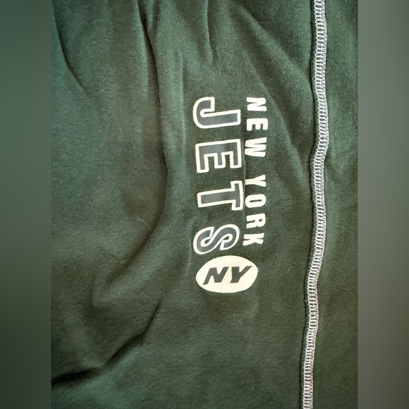 NFL Women's Jets Green Cotton Elastic Drawstring Lounge Jogger‎ Pants Small EUC - Picture 3 of 9